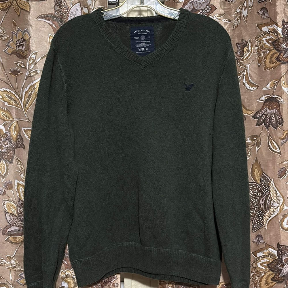American Eagle Outfitters | Men’s Sweater | Dark Green Mens Sweater | AEO